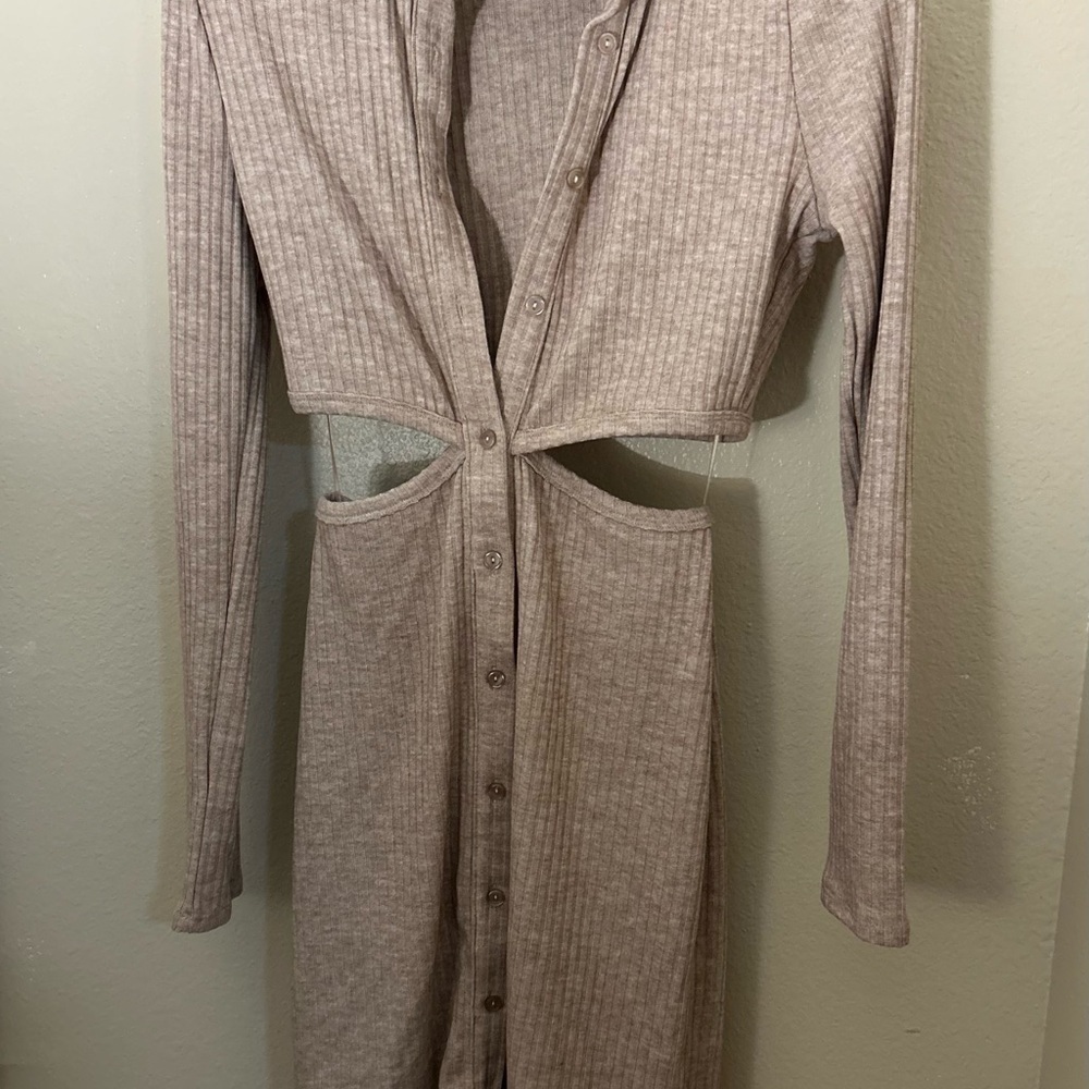 Fore women’s cut out long sleeve dress Small